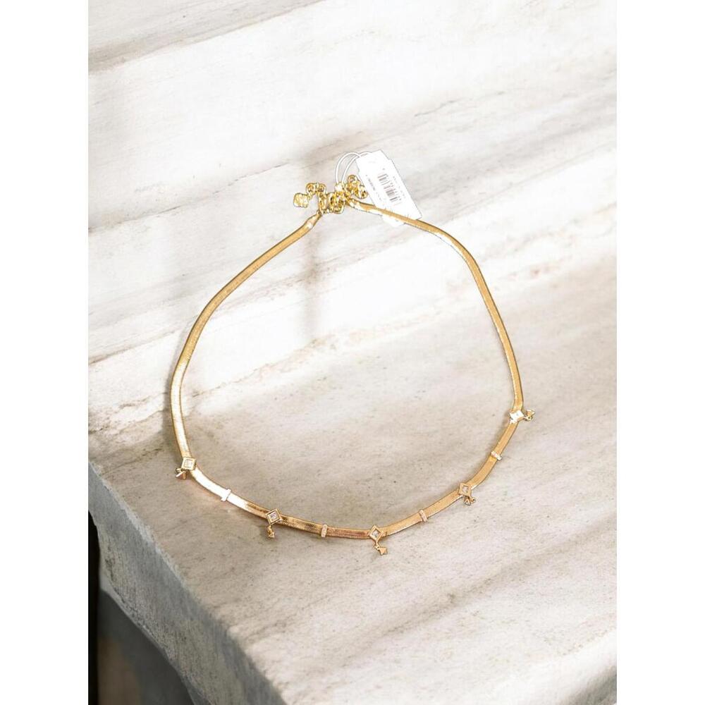 Kendra Scott Gracie Crystal Station Snake Necklace - Picture 3 of 3
